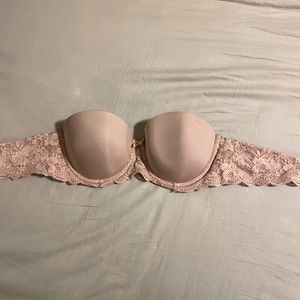 Victoria’s Secret strapless nude/blush bra